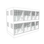 Cat Condos - Custom enclosures centrally located within the adoption suite to showcase adoptable cats and provide flexibility between individual units